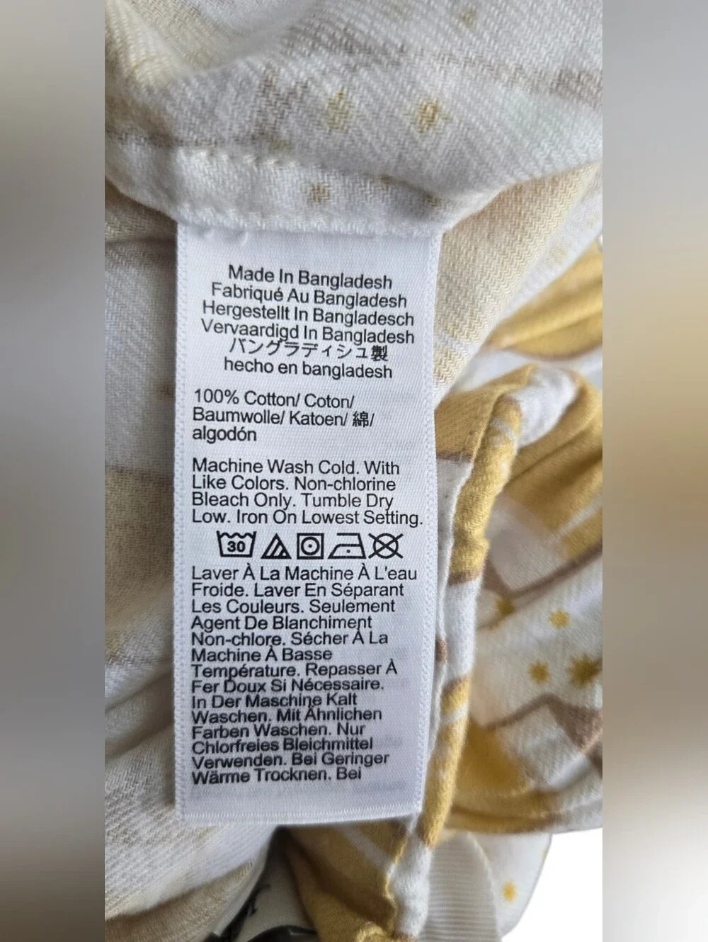 NWT J.Crew Women's Small Cotton Pajama Pants Champagne Glass Print Yellow White